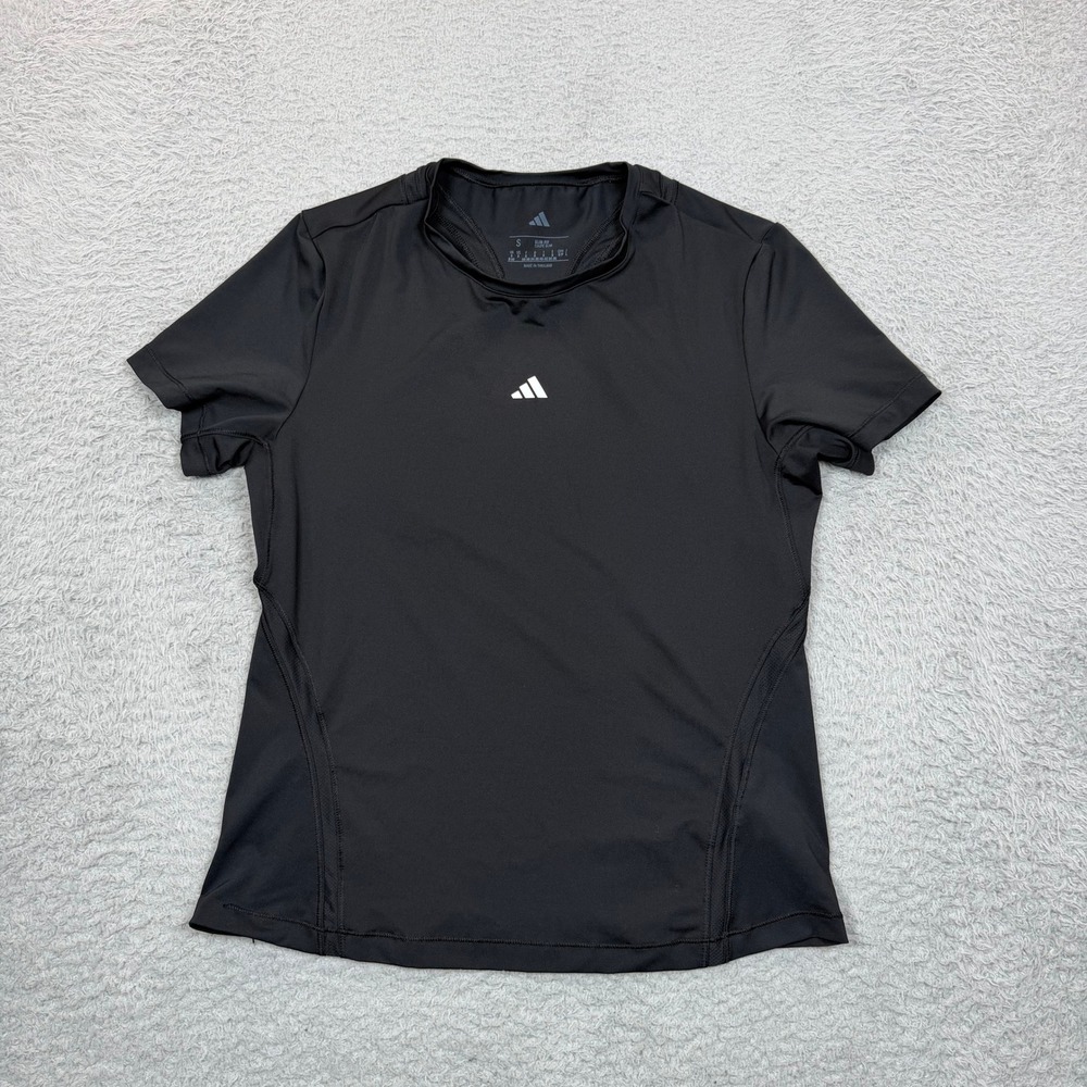 Adidas Womens Slim Fit Black Short Sleeve Training T-Shirt IW6356 Size S